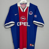 Shop 1997/98 PSG HOME SHIRT (XL) NIKE, classic football shirts, vintage football shirts & retro soccer jerseys at Cult Kits
