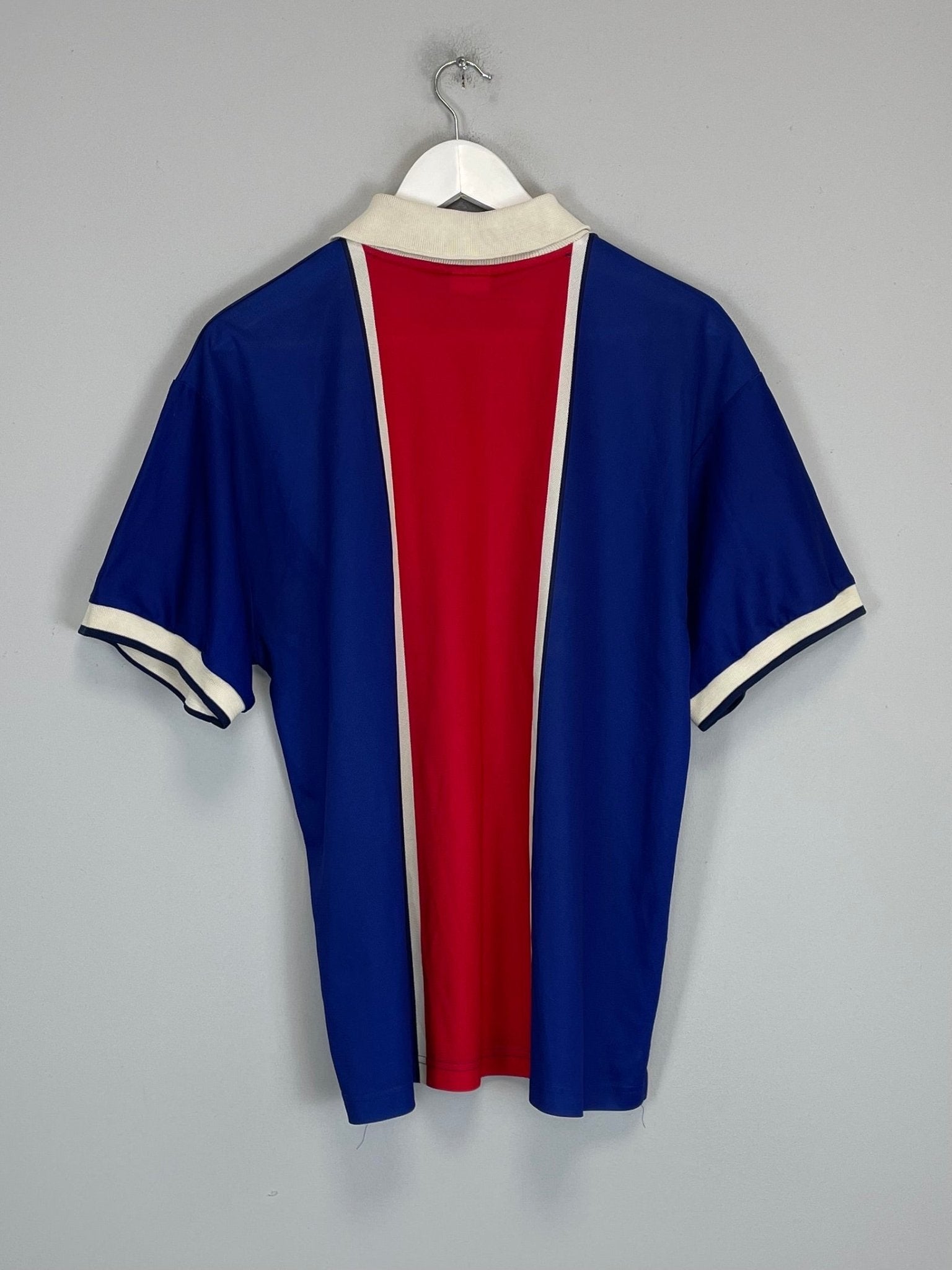 Shop 1997/98 PSG *PLAYER ISSUE* HOME SHIRT (L) NIKE, classic football shirts, vintage football shirts & retro soccer jerseys at Cult Kits