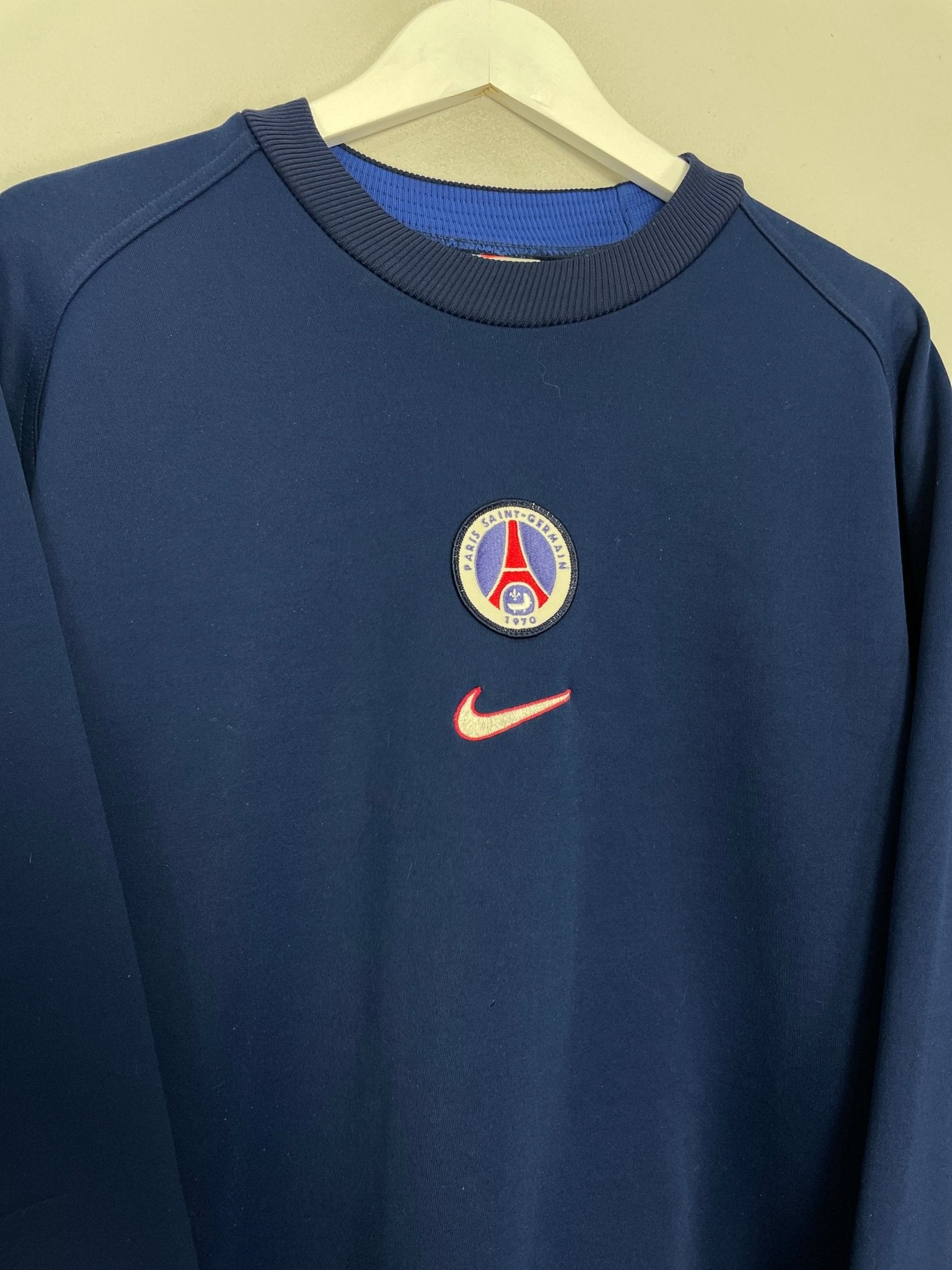 Shop 1997/98 PSG TRAINING JUMPER (L) NIKE, classic football shirts, vintage football shirts & retro soccer jerseys at Cult Kits
