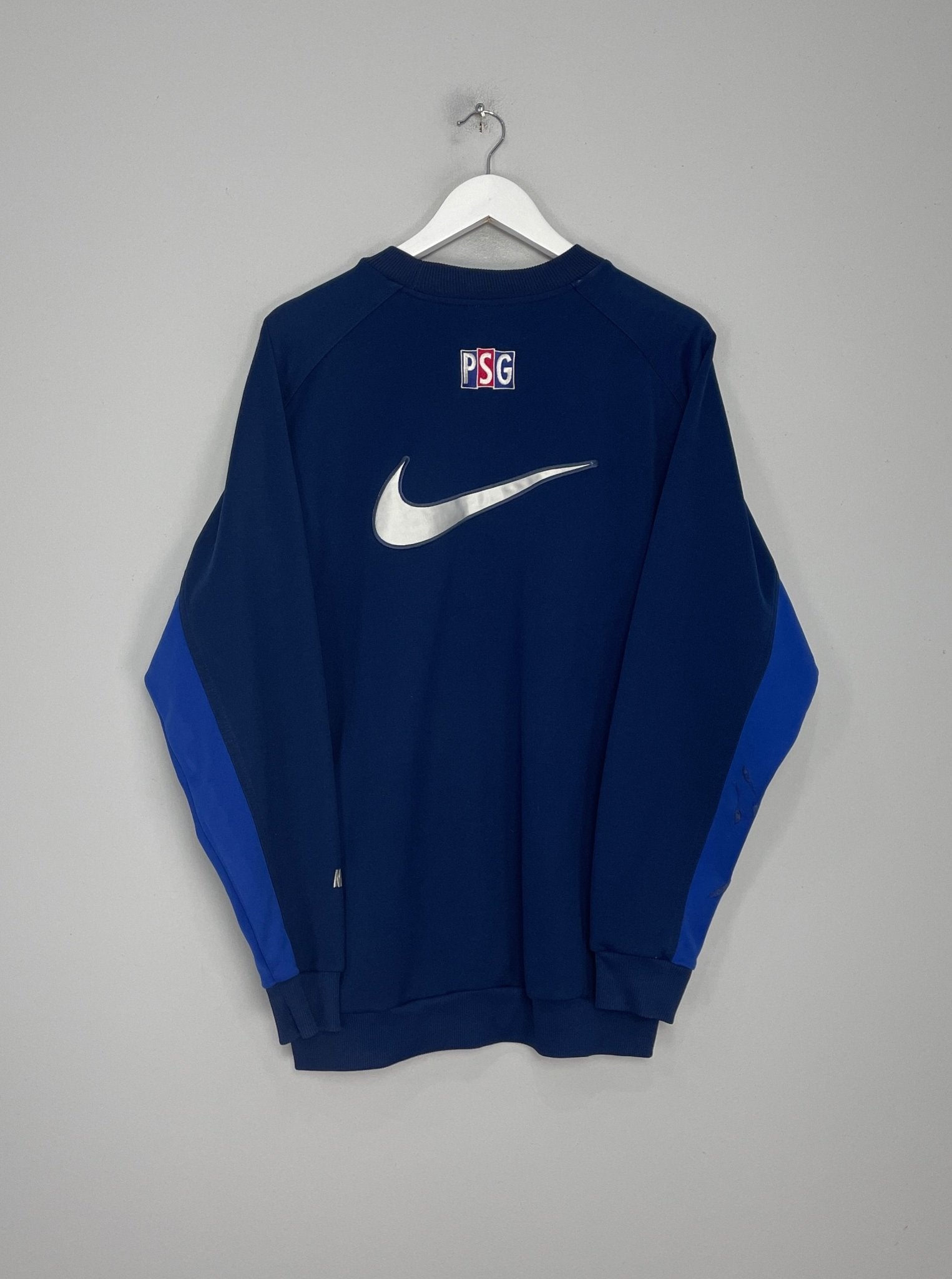 Shop 1997/98 PSG TRAINING JUMPER (L) NIKE, classic football shirts, vintage football shirts & retro soccer jerseys at Cult Kits