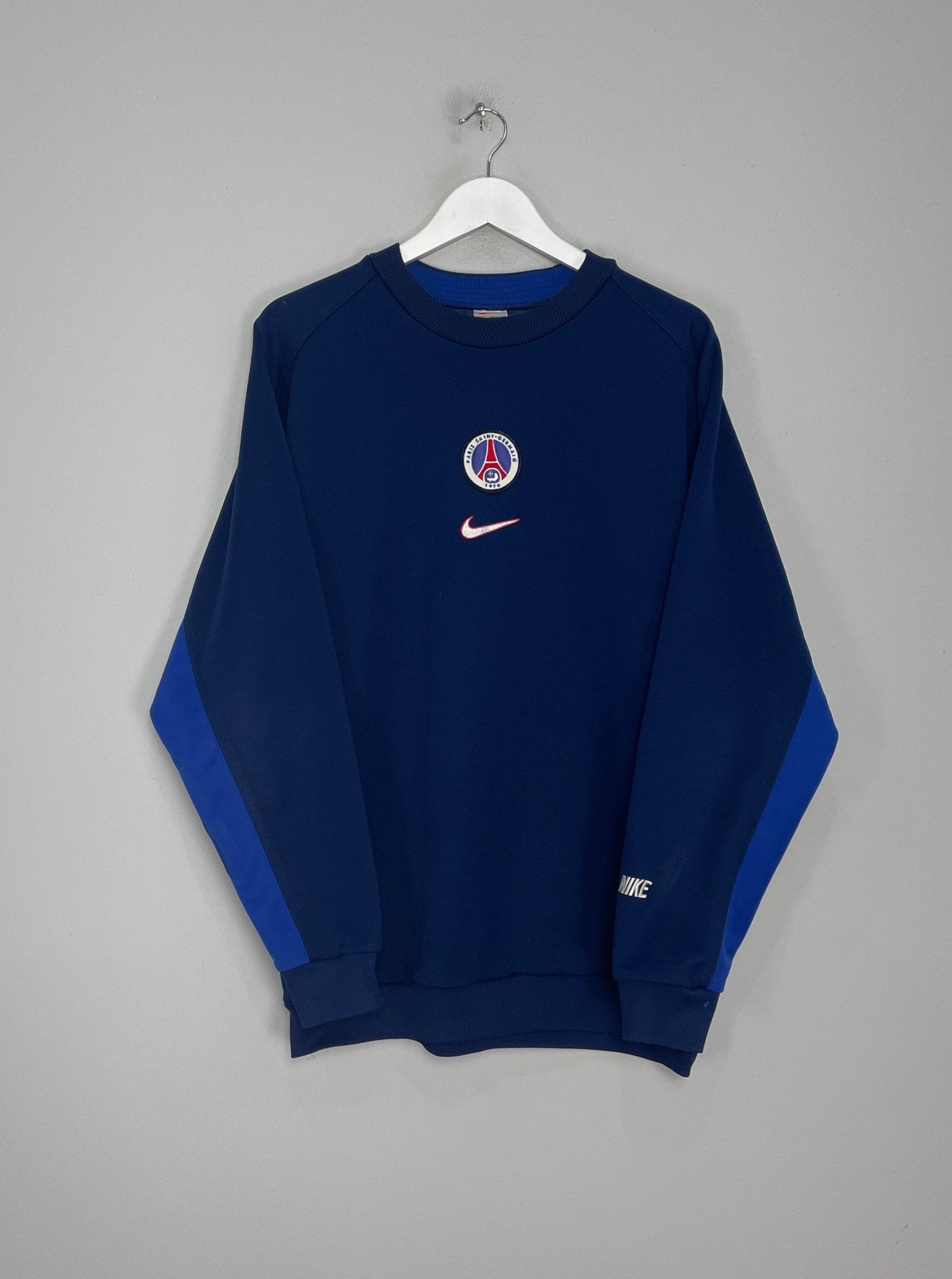 Shop 1997/98 PSG TRAINING JUMPER (L) NIKE, classic football shirts, vintage football shirts & retro soccer jerseys at Cult Kits