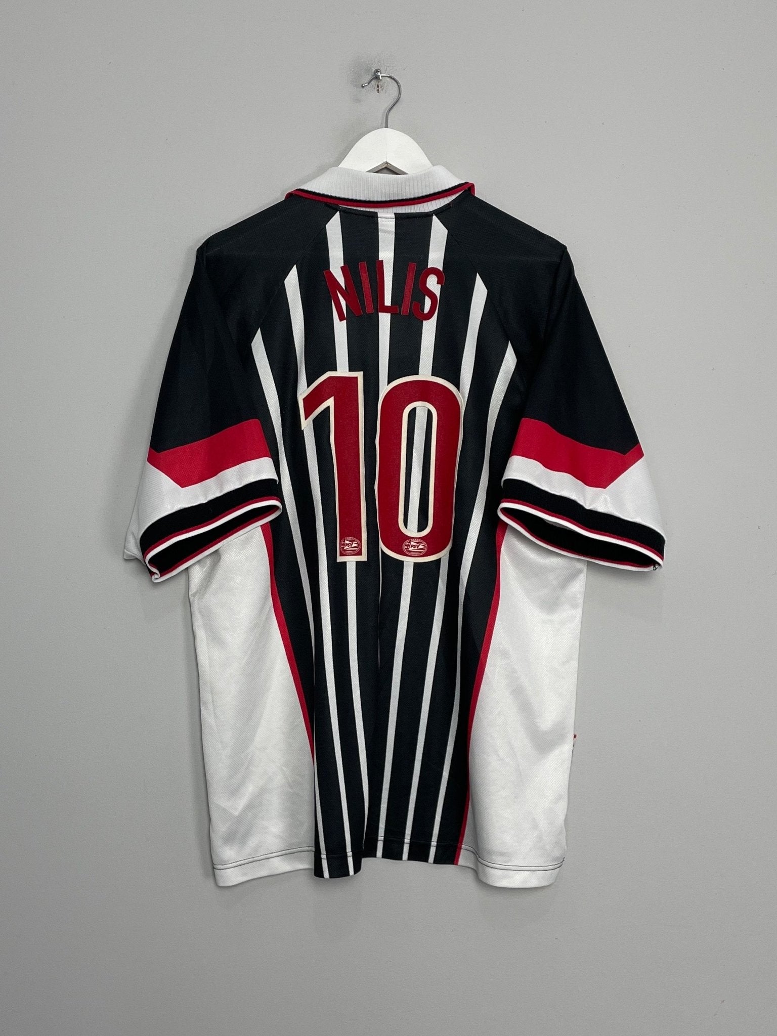 Shop 1997/98 PSV NILIS #10 AWAY SHIRT (XXL) NIKE, classic football shirts, vintage football shirts & retro soccer jerseys at Cult Kits