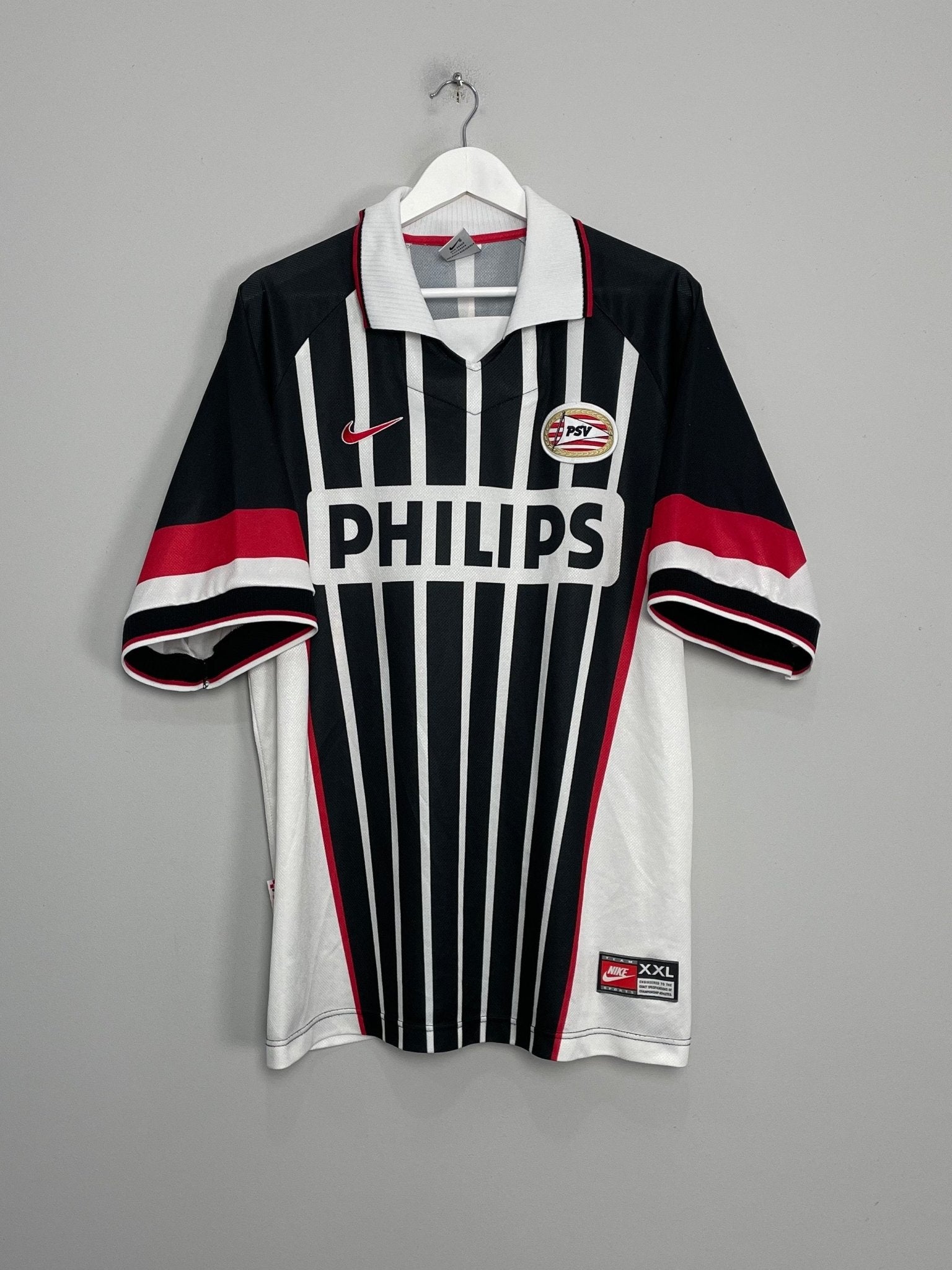 Shop 1997/98 PSV NILIS #10 AWAY SHIRT (XXL) NIKE, classic football shirts, vintage football shirts & retro soccer jerseys at Cult Kits