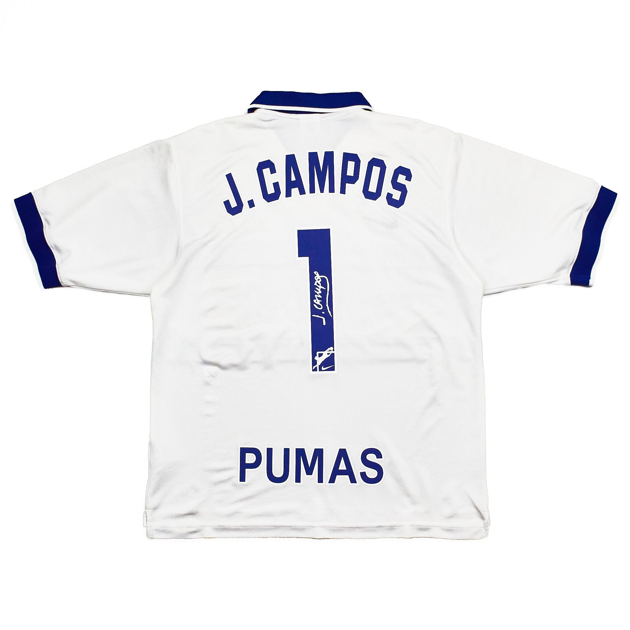 Buy 1997/98 Pumas UNAM Campos 1 Goalkeeper Shirt (S) Nike ~ Free worldwide shipping ~ Authentic Vintage Football Shirts from Cult Kits