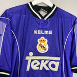 Shop 1997/98 REAL MADRID AWAY SHIRT (M) KELME, classic football shirts, vintage football shirts & retro soccer jerseys at Cult Kits