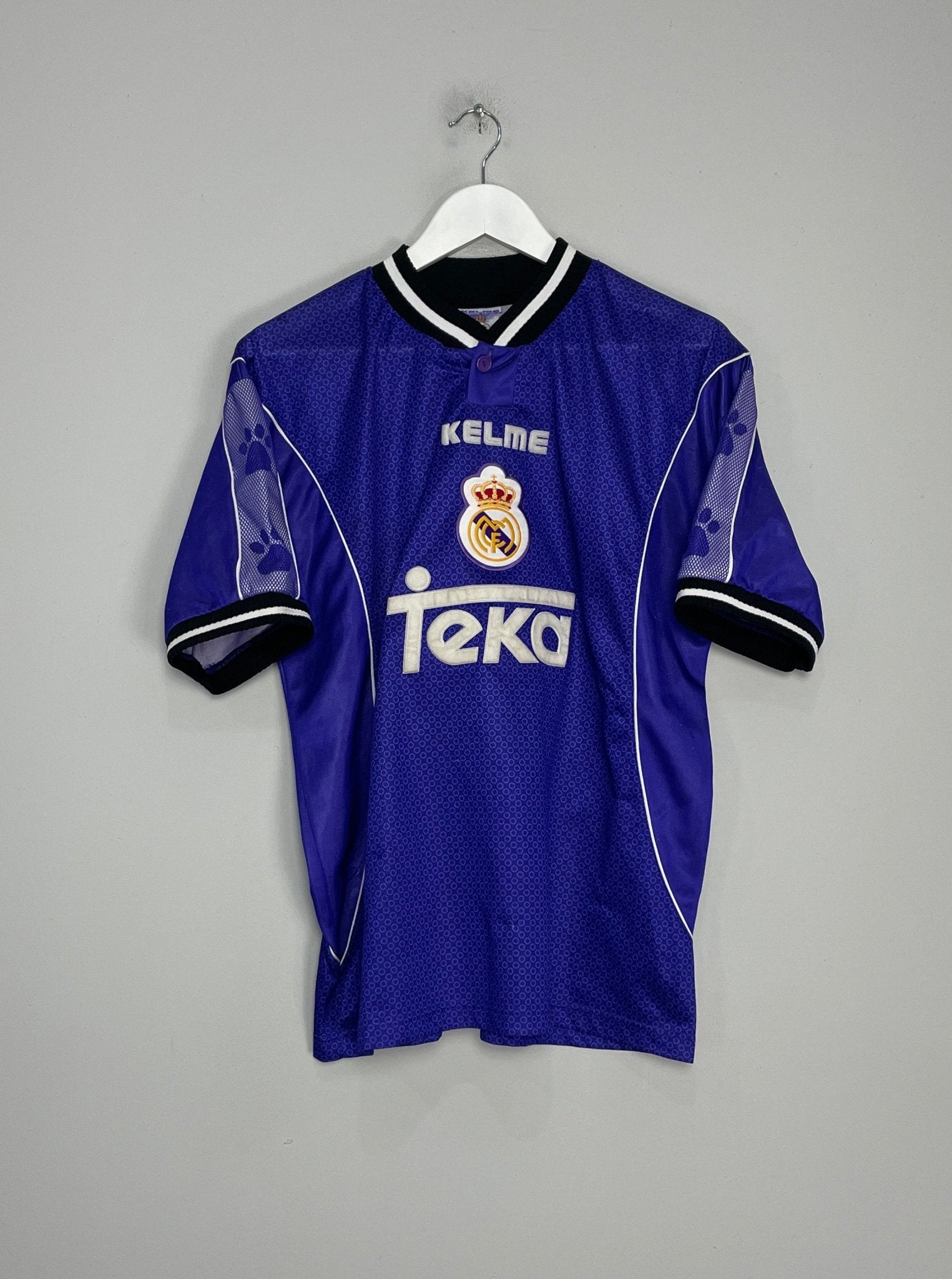 Shop 1997/98 REAL MADRID AWAY SHIRT (S) KELME, classic football shirts, vintage football shirts & retro soccer jerseys at Cult Kits