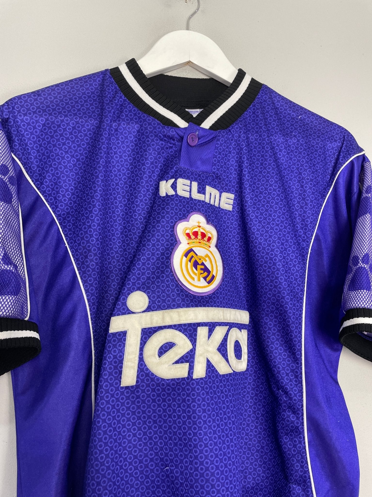 Shop 1997/98 REAL MADRID AWAY SHIRT (S) KELME, classic football shirts, vintage football shirts & retro soccer jerseys at Cult Kits