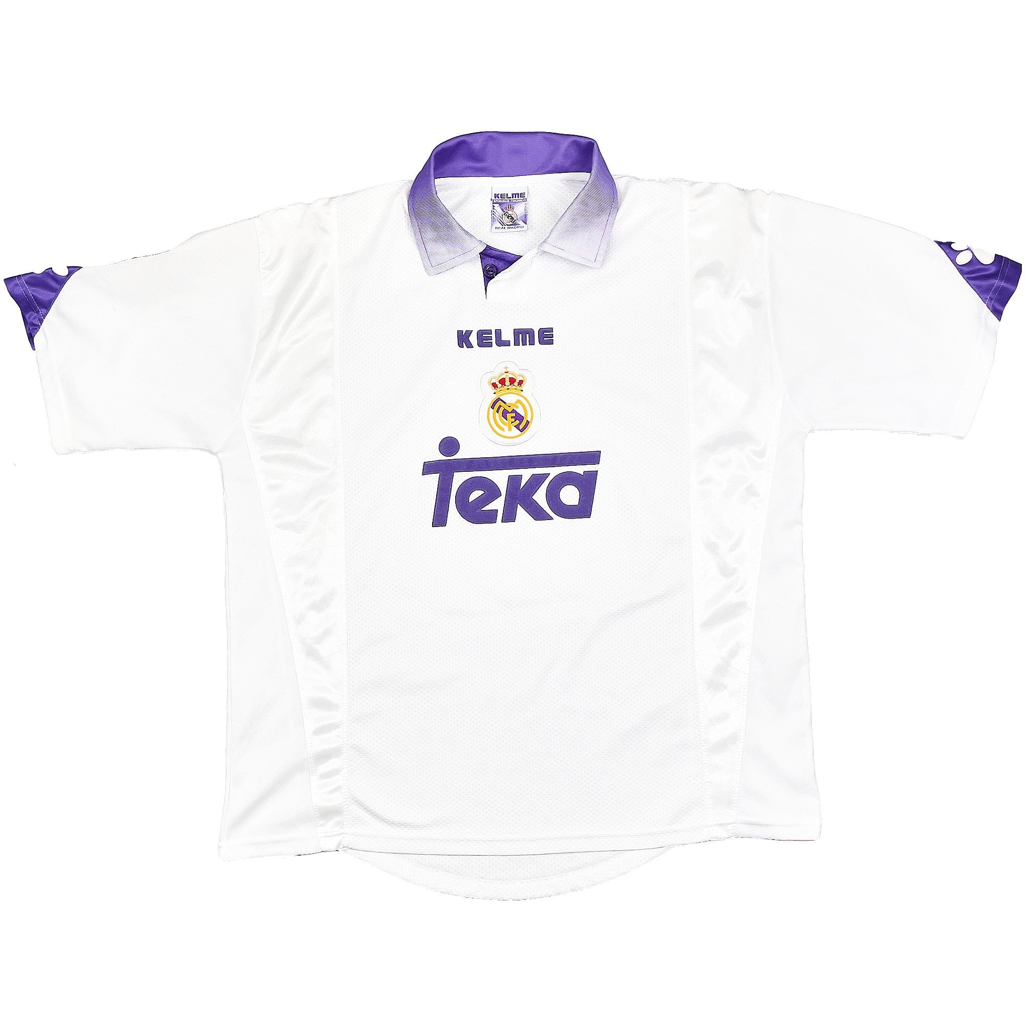 Buy 1997/98 REAL MADRID HOME SHIRT (XL) KELME ~ Free worldwide shipping available ~ Authentic Vintage Football Shirts from Cult Kits