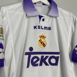 Shop 1997/98 REAL MADRID HOME SHIRT (XL) KELME, classic football shirts, vintage football shirts & retro soccer jerseys at Cult Kits