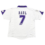 Buy 1997/98 REAL MADRID RAUL 7 HOME SHIRT (M) KELME ~ Free worldwide shipping available ~ Authentic Vintage Football Shirts from Cult Kits
