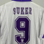 Shop 1997/98 REAL MADRID SUKER #9 C/L HOME SHIRT (L) KELME, classic football shirts, vintage football shirts & retro soccer jerseys at Cult Kits