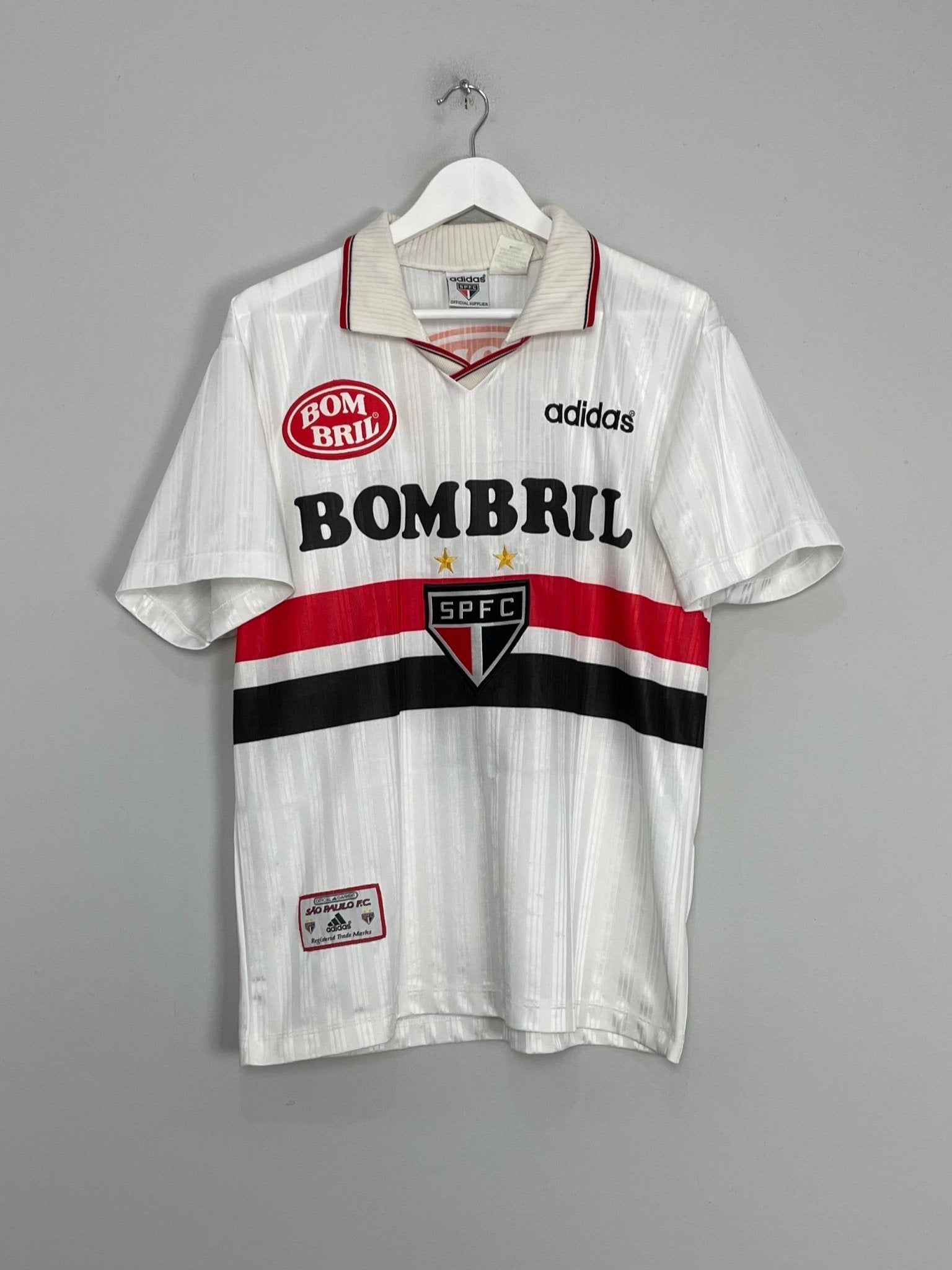 Shop 1997/98 SAO PAULO #10 HOME SHIRT (M) ADIDAS, classic football shirts, vintage football shirts & retro soccer jerseys at Cult Kits