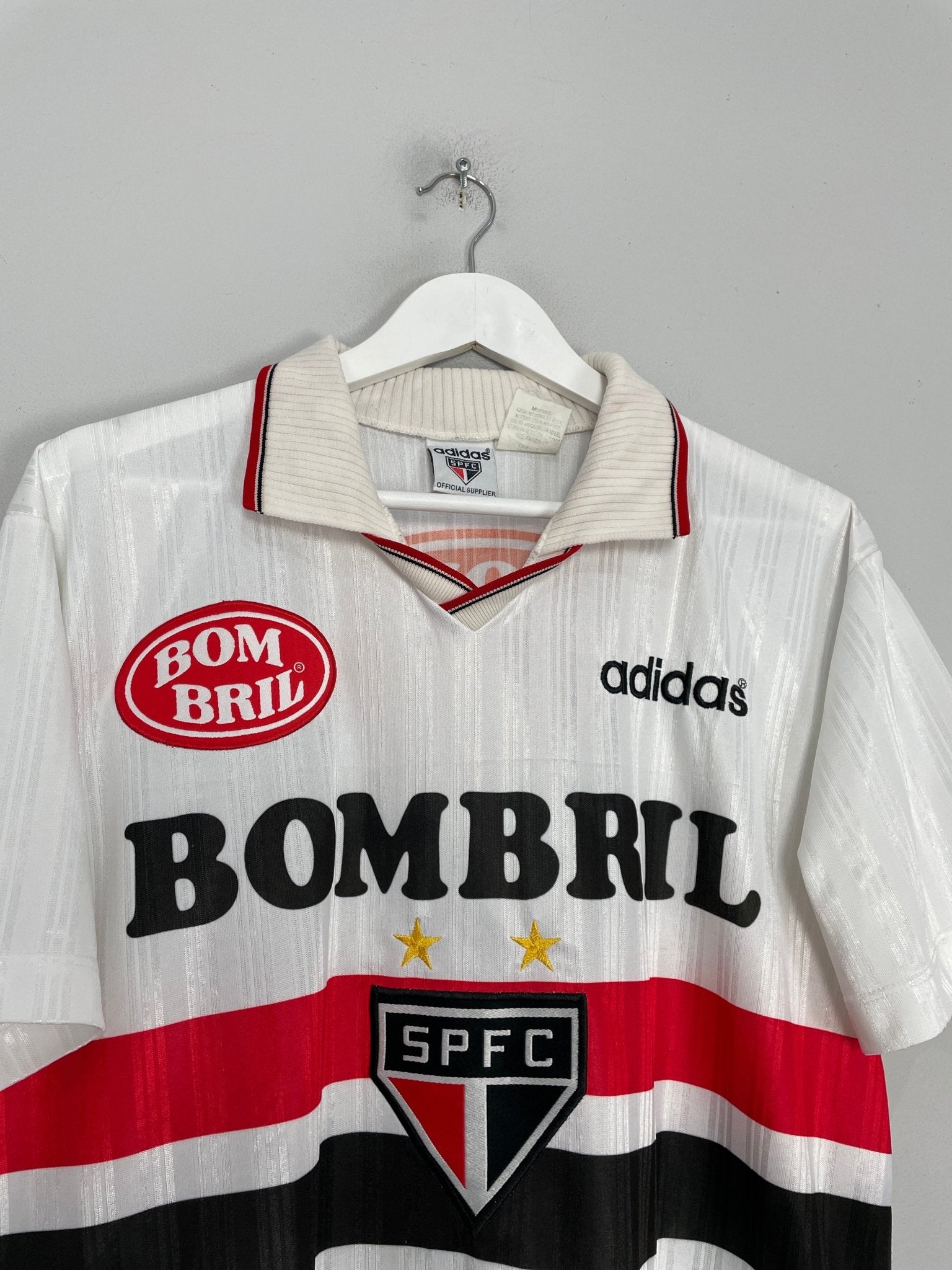 Shop 1997/98 SAO PAULO #10 HOME SHIRT (M) ADIDAS, classic football shirts, vintage football shirts & retro soccer jerseys at Cult Kits