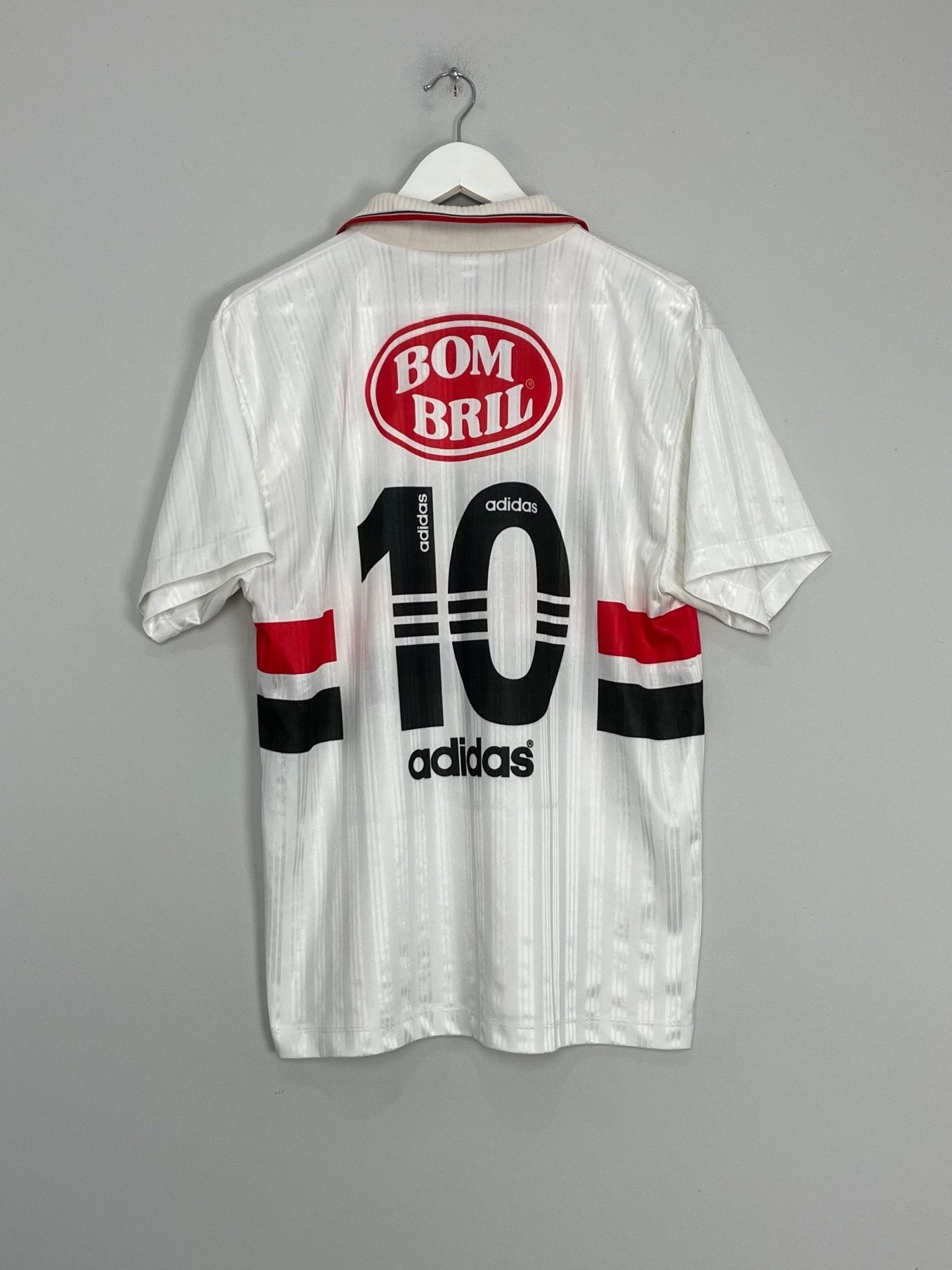 Shop 1997/98 SAO PAULO #10 HOME SHIRT (M) ADIDAS, classic football shirts, vintage football shirts & retro soccer jerseys at Cult Kits
