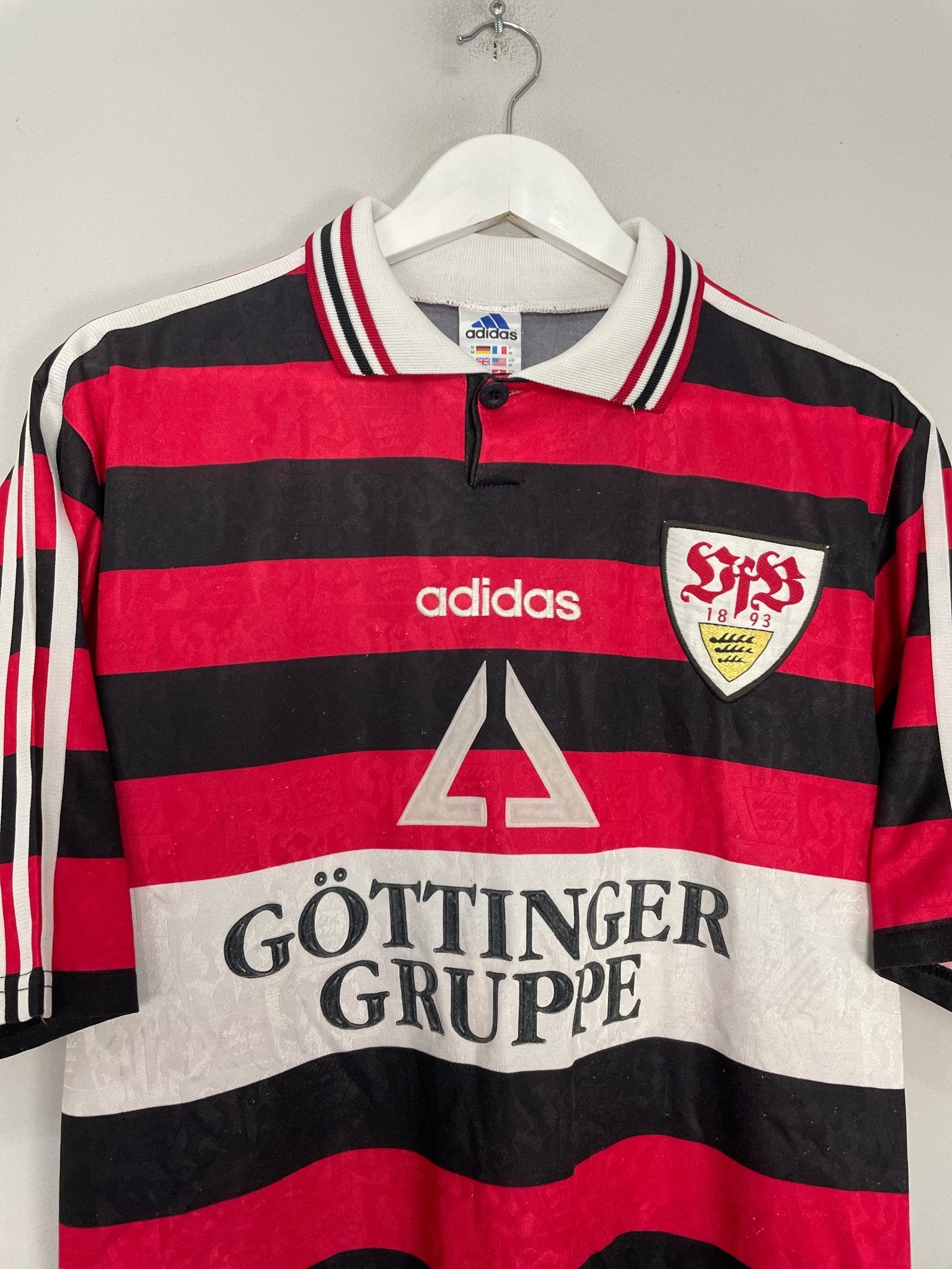 Shop 1997/98 STUTTGART AWAY SHIRT (M) ADIDAS, classic football shirts, vintage football shirts & retro soccer jerseys at Cult Kits