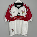 Shop 1997/98 STUTTGART ZEYER #8 HOME SHIRT (L) ADIDAS, classic football shirts, vintage football shirts & retro soccer jerseys at Cult Kits