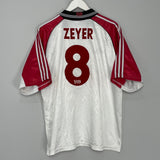 Shop 1997/98 STUTTGART ZEYER #8 HOME SHIRT (L) ADIDAS, classic football shirts, vintage football shirts & retro soccer jerseys at Cult Kits