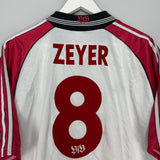 Shop 1997/98 STUTTGART ZEYER #8 HOME SHIRT (L) ADIDAS, classic football shirts, vintage football shirts & retro soccer jerseys at Cult Kits