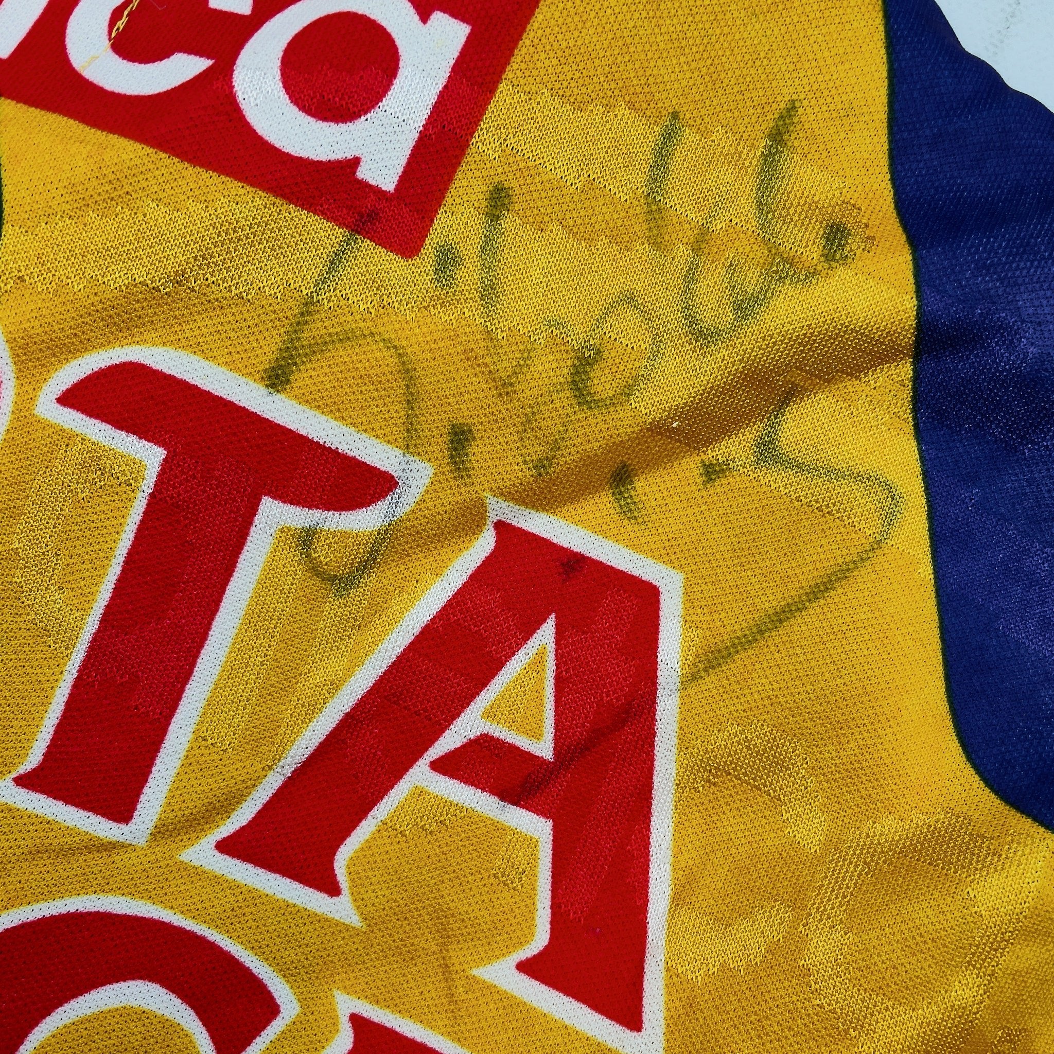 Buy 1997/98 Tigres *Signed* Home Shirt (L) Atletica ~ Free worldwide shipping available ~ Authentic Vintage Football Shirts from Cult Kits