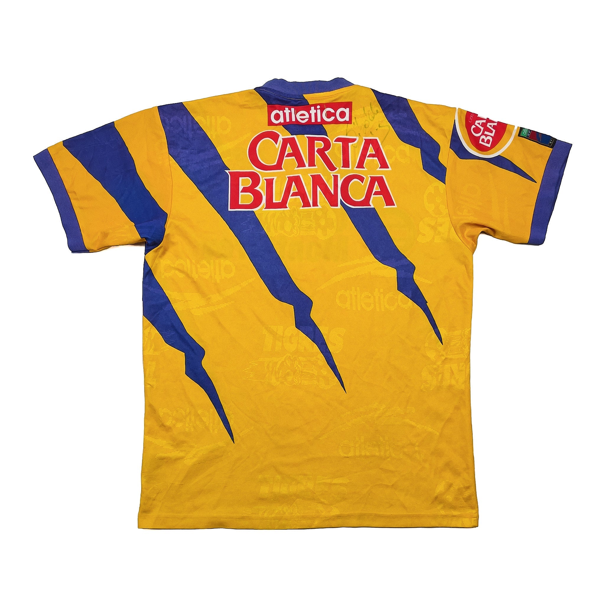Buy 1997/98 Tigres *Signed* Home Shirt (L) Atletica ~ Free worldwide shipping available ~ Authentic Vintage Football Shirts from Cult Kits