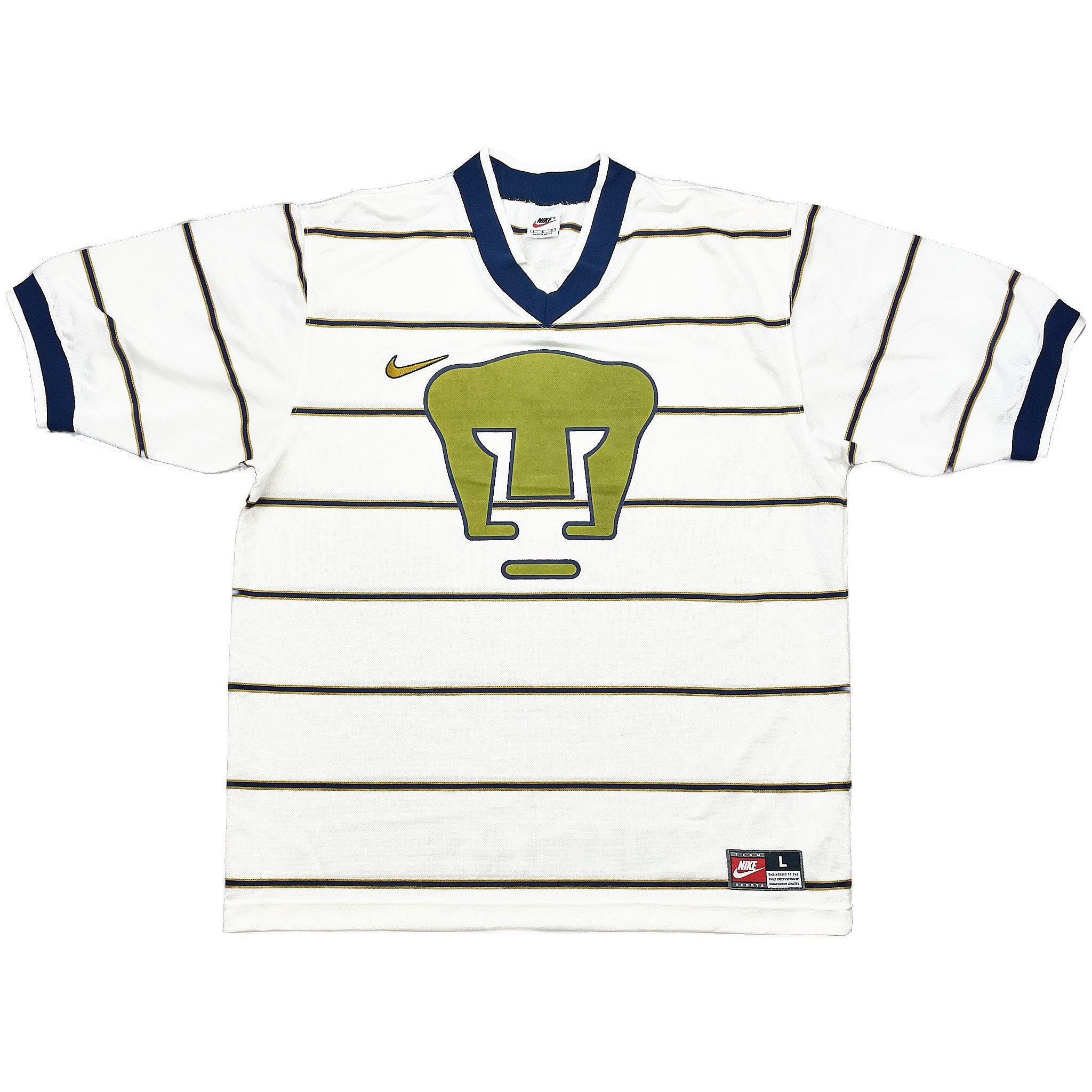 Buy 1997/98 UNAM Pumas Away Shirt (L) Nike ~ Free worldwide shipping available ~ Authentic Vintage Football Shirts from Cult Kits