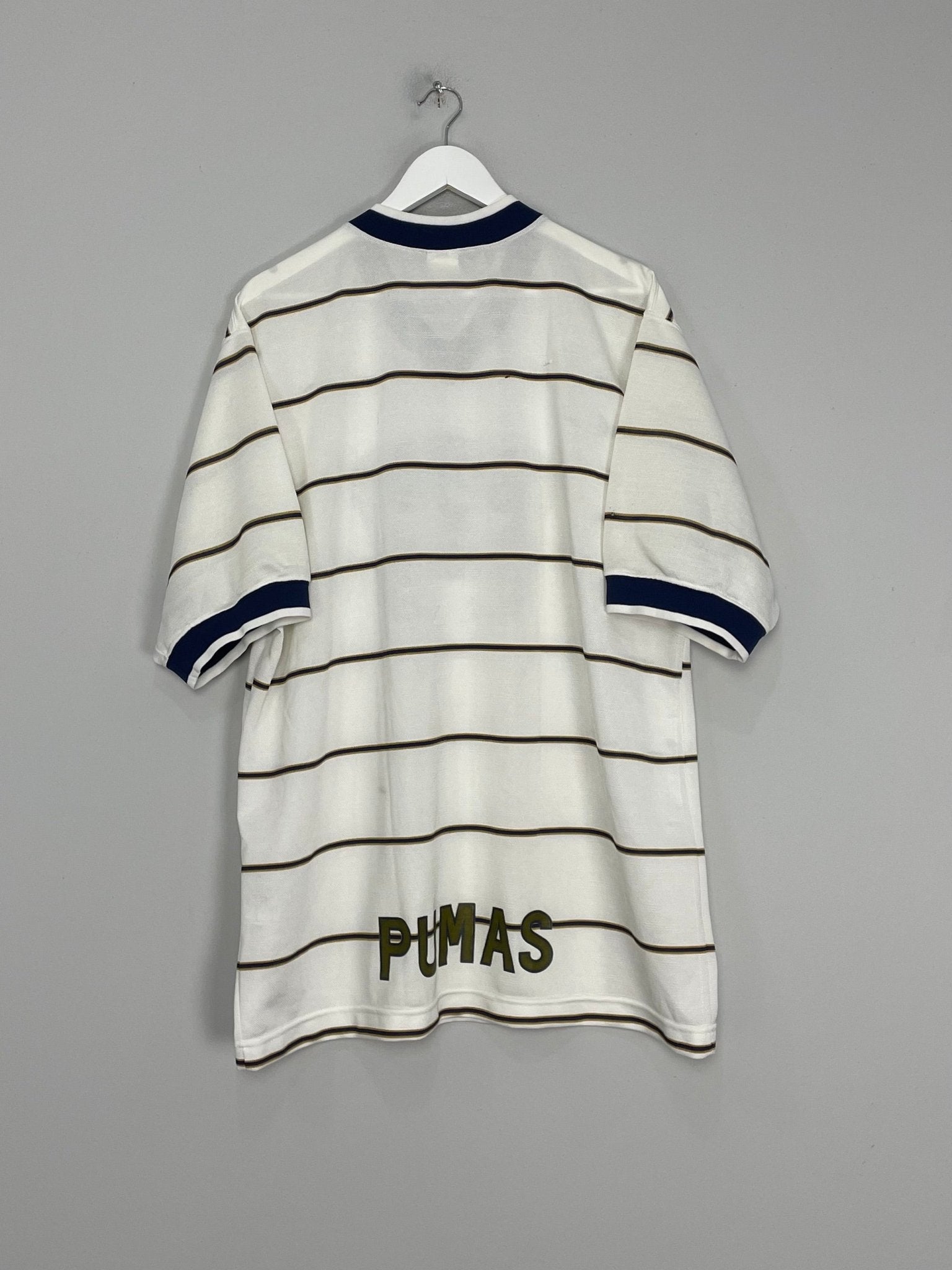 Shop 1997/98 UNAM PUMAS AWAY SHIRT (XL) NIKE, classic football shirts, vintage football shirts & retro soccer jerseys at Cult Kits