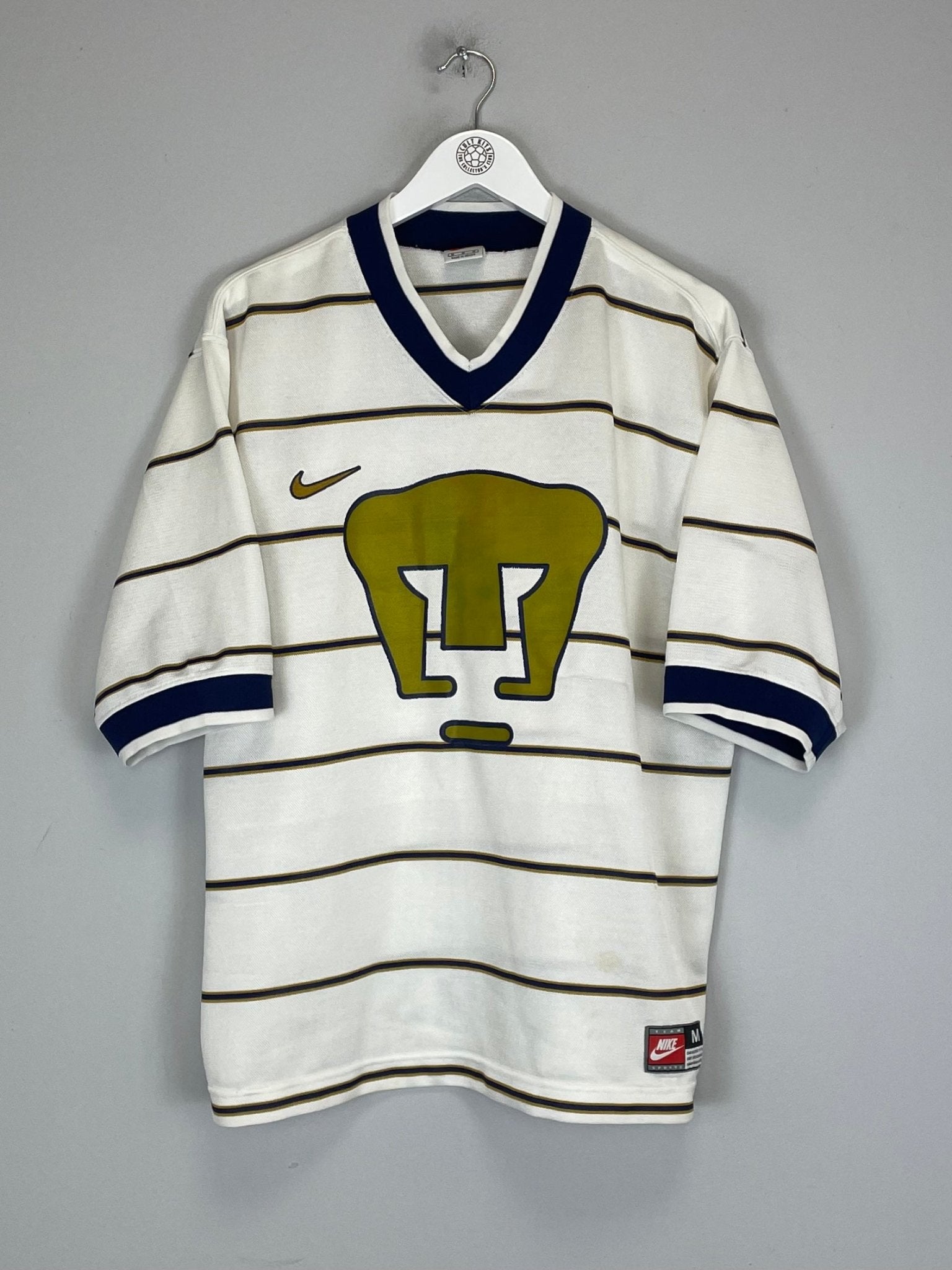 Shop 1997/98 UNAM PUMAS HOME SHIRT (M) NIKE, classic football shirts, vintage football shirts & retro soccer jerseys at Cult Kits