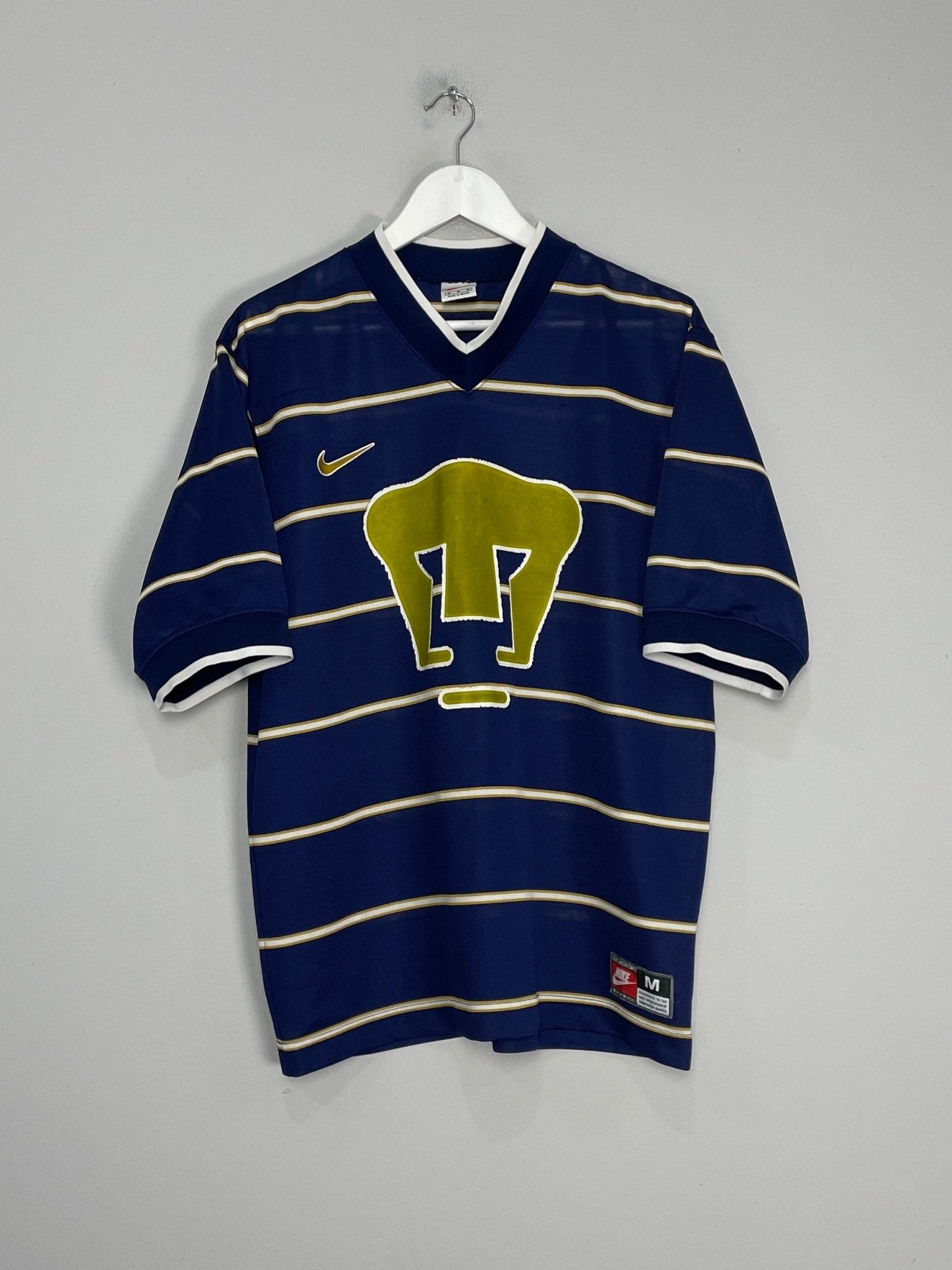 Shop 1997/98 UNAM PUMAS HOME SHIRT (M) NIKE, classic football shirts, vintage football shirts & retro soccer jerseys at Cult Kits