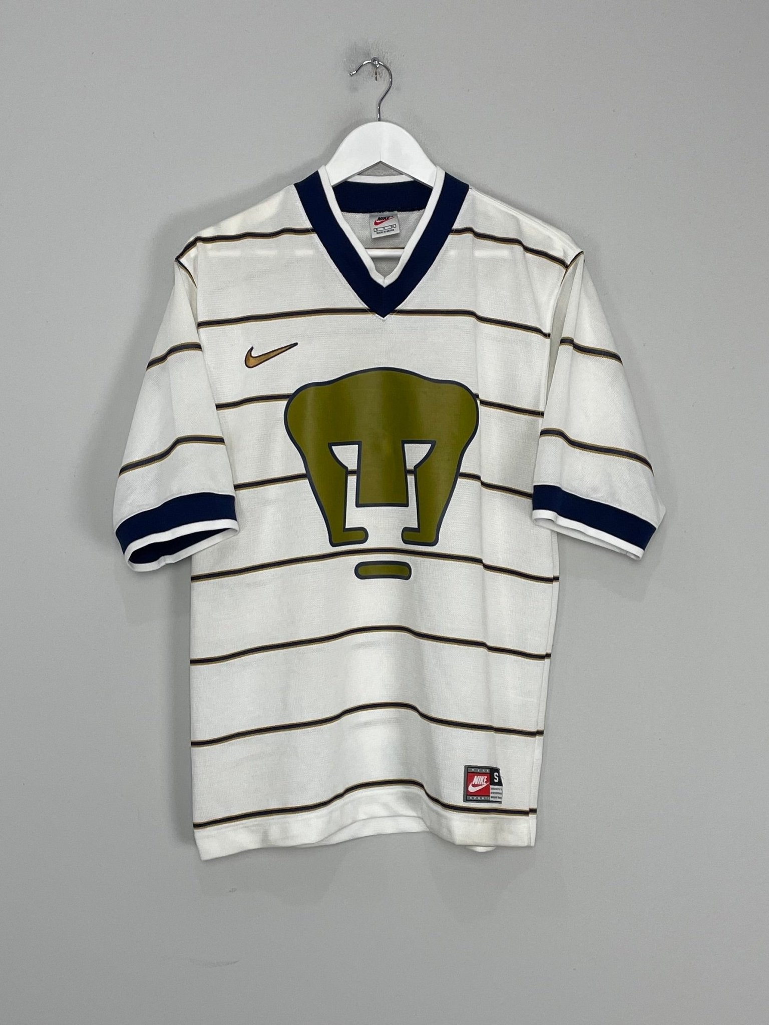 Shop 1997/98 UNAM PUMAS HOME SHIRT (S) NIKE, classic football shirts, vintage football shirts & retro soccer jerseys at Cult Kits