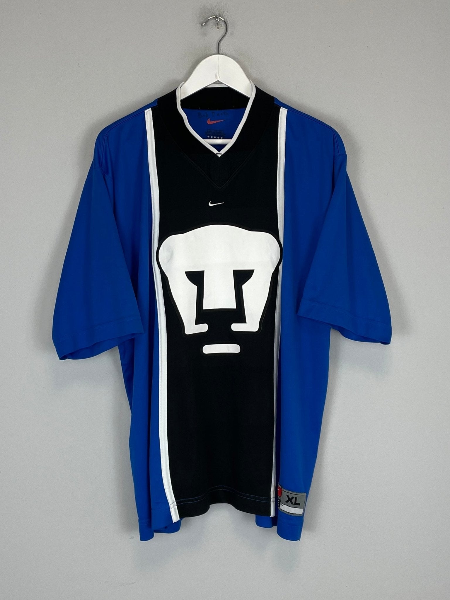 Shop 1997/98 UNAM PUMAS J.CAMPOS #1 GK SHIRT (XL) NIKE, classic football shirts, vintage football shirts & retro soccer jerseys at Cult Kits