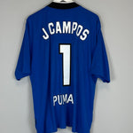 Shop 1997/98 UNAM PUMAS J.CAMPOS #1 GK SHIRT (XL) NIKE, classic football shirts, vintage football shirts & retro soccer jerseys at Cult Kits