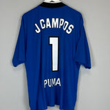 Shop 1997/98 UNAM PUMAS J.CAMPOS #1 GK SHIRT (XL) NIKE, classic football shirts, vintage football shirts & retro soccer jerseys at Cult Kits