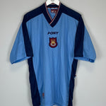 Shop 1997/98 WEST HAM AWAY SHIRT (L) PONY, classic football shirts, vintage football shirts & retro soccer jerseys at Cult Kits