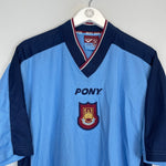 Shop 1997/98 WEST HAM AWAY SHIRT (L) PONY, classic football shirts, vintage football shirts & retro soccer jerseys at Cult Kits