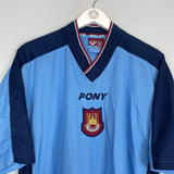 Shop 1997/98 WEST HAM AWAY SHIRT (L) PONY, classic football shirts, vintage football shirts & retro soccer jerseys at Cult Kits