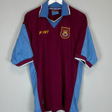 Shop 1997/98 WEST HAM HOME SHIRT (L) PONY, classic football shirts, vintage football shirts & retro soccer jerseys at Cult Kits