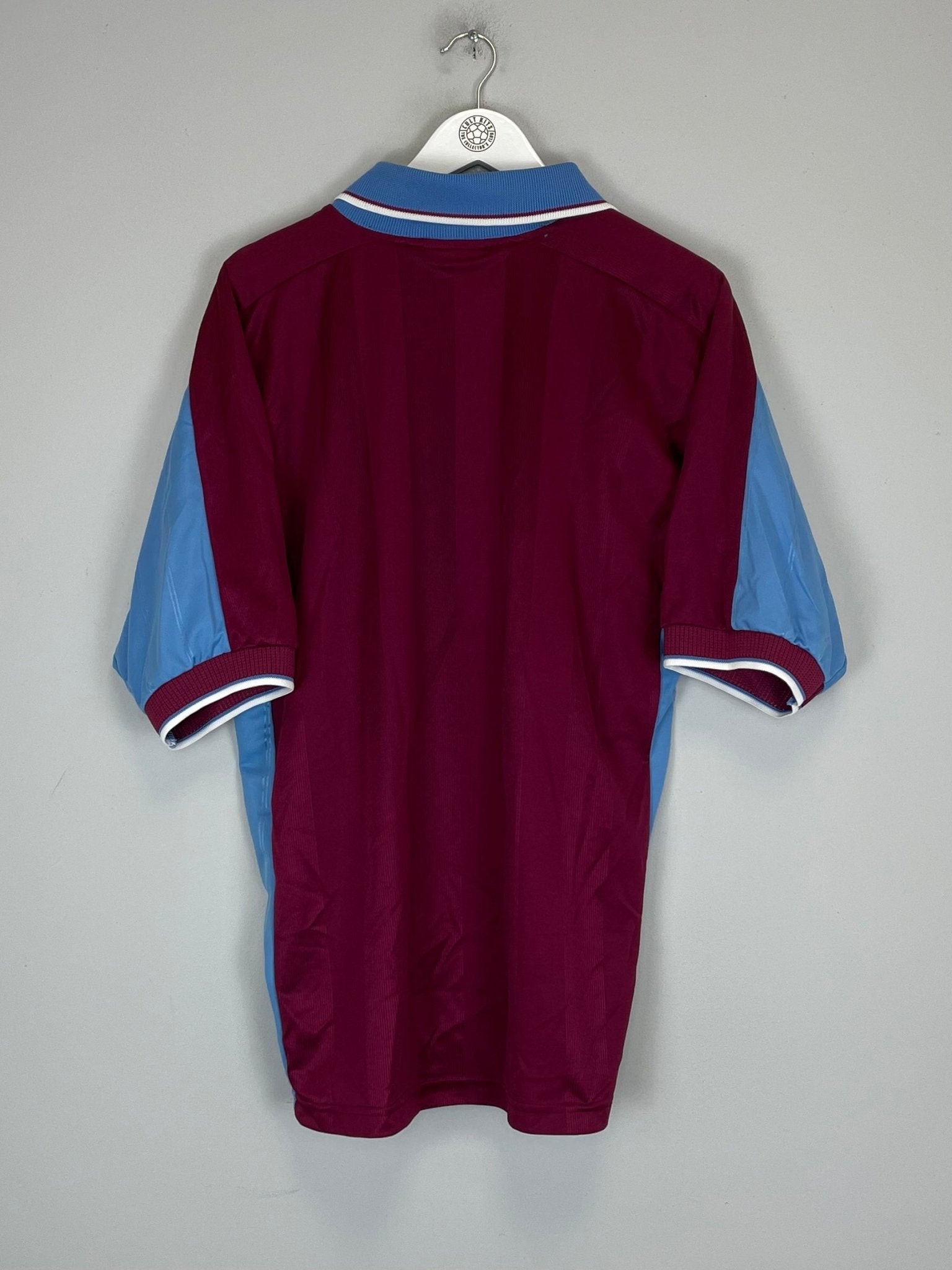 Shop 1997/98 WEST HAM HOME SHIRT (L) PONY, classic football shirts, vintage football shirts & retro soccer jerseys at Cult Kits