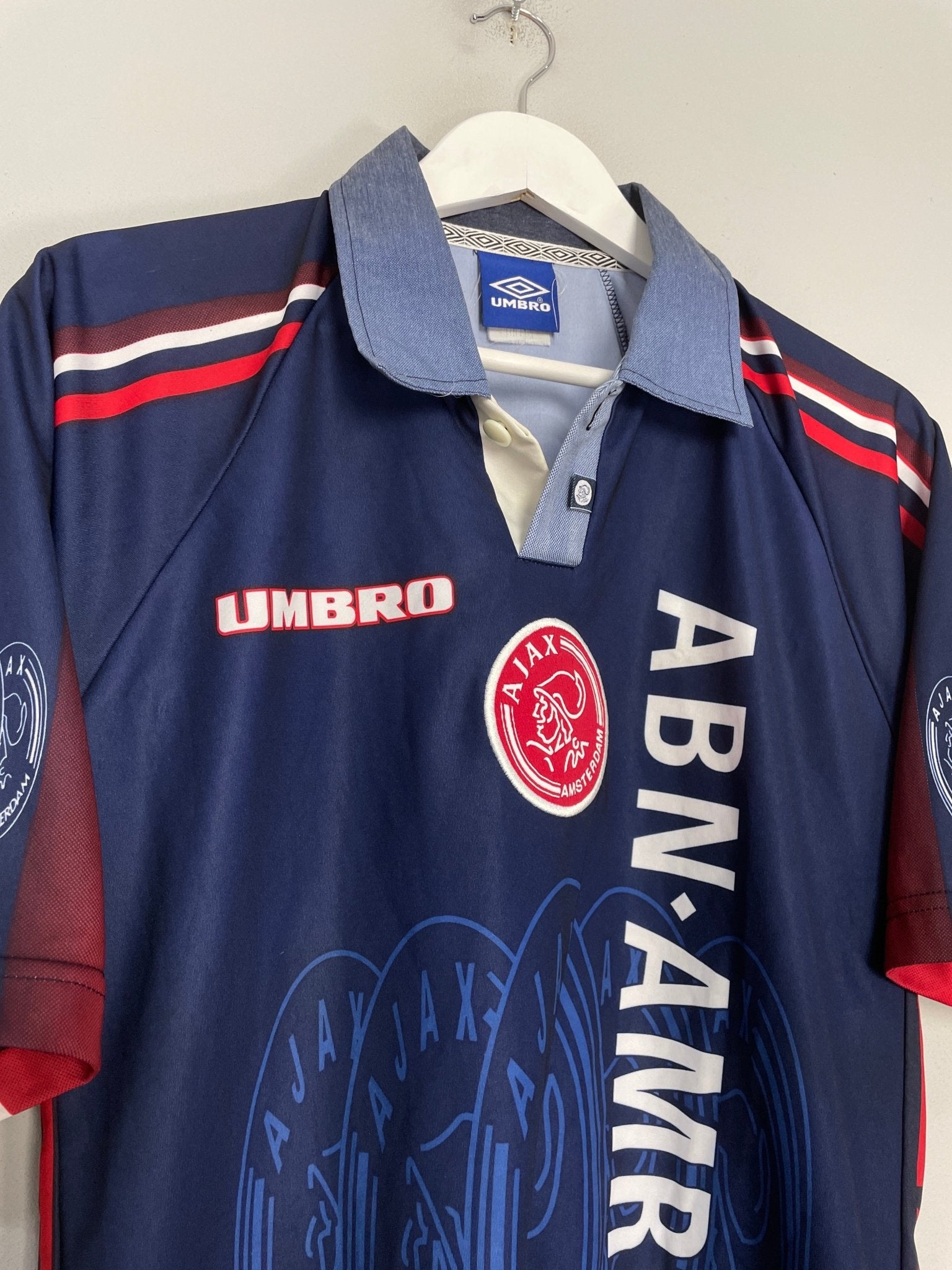 Shop 1997/99 AJAX AWAY SHIRT (M) UMBRO, classic football shirts, vintage football shirts & retro soccer jerseys at Cult Kits