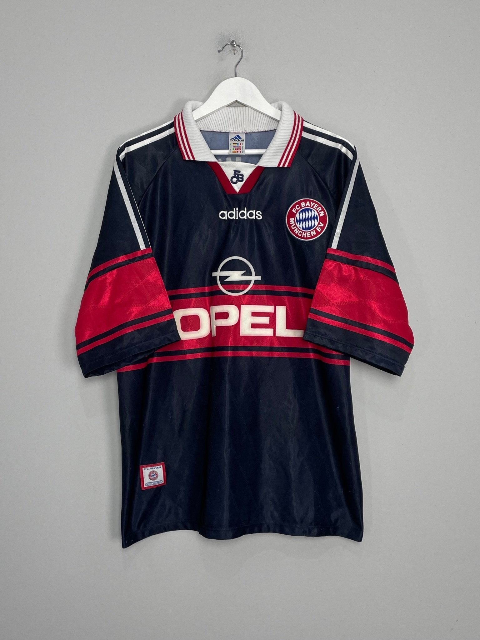 Shop 1997/99 BAYERN MUNICH HOME SHIRT (XL) ADIDAS, classic football shirts, vintage football shirts & retro soccer jerseys at Cult Kits