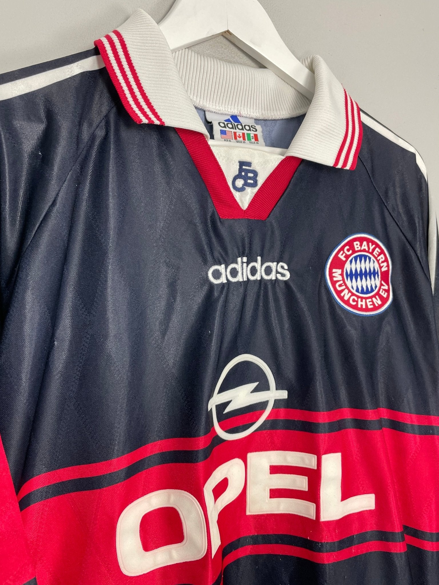 Shop 1997/99 BAYERN MUNICH HOME SHIRT (XL) ADIDAS, classic football shirts, vintage football shirts & retro soccer jerseys at Cult Kits