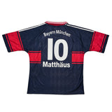 Buy 1997/99 Bayern Munich Matthaus 10 Home Shirt (XL) Adidas ~ Free worldwide shipping ~ Authentic Vintage Football Shirts from Cult Kits