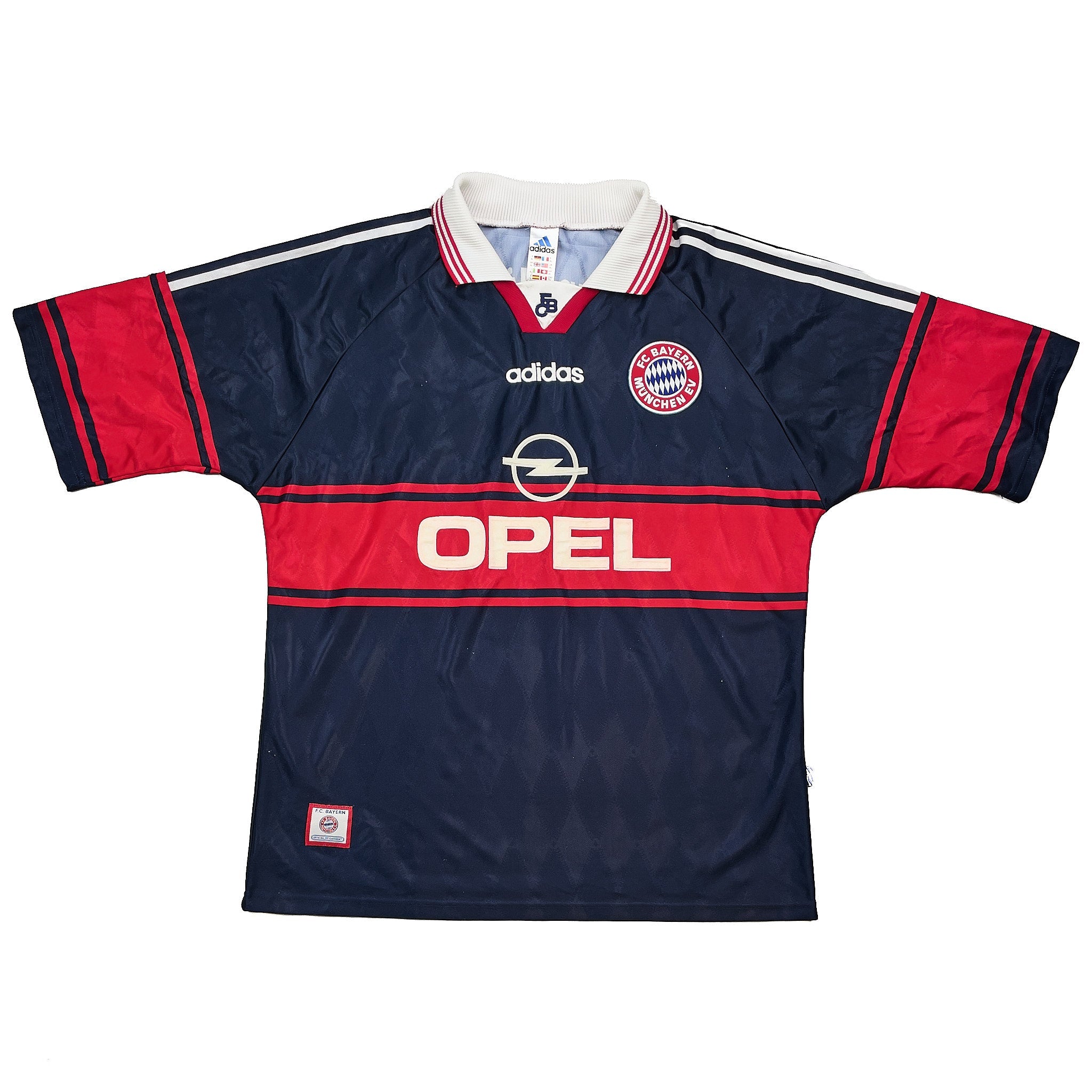 Buy 1997/99 Bayern Munich Matthaus 10 Home Shirt (XL) Adidas ~ Free worldwide shipping ~ Authentic Vintage Football Shirts from Cult Kits