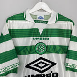 Shop 1997/99 CELTIC HOME SHIRT (XL) UMBRO, classic football shirts, vintage football shirts & retro soccer jerseys at Cult Kits