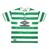 Buy 1997/99 Celtic Larsson 7 Home Shirt (XL) Umbro ~ Free worldwide shipping available ~ Authentic Vintage Football Shirts from Cult Kits