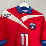 Shop 1997/99 CHILE #11 HOME SHIRT (L) REEBOK, classic football shirts, vintage football shirts & retro soccer jerseys at Cult Kits