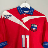 Shop 1997/99 CHILE #11 HOME SHIRT (L) REEBOK, classic football shirts, vintage football shirts & retro soccer jerseys at Cult Kits