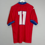 Shop 1997/99 CHILE #11 HOME SHIRT (L) REEBOK, classic football shirts, vintage football shirts & retro soccer jerseys at Cult Kits
