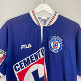 Shop 1997/99 CRUZ AZUL *CHAMPIONS* HOME SHIRT (S) FILA, classic football shirts, vintage football shirts & retro soccer jerseys at Cult Kits