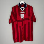 Shop 1997/99 ENGLAND AWAY SHIRT (XL) UMBRO, classic football shirts, vintage football shirts & retro soccer jerseys at Cult Kits