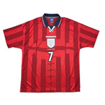 Buy 1997/99 ENGLAND BECKHAM 7 AWAY SHIRT (L) UMBRO ~ Free worldwide shipping available ~ Authentic Vintage Football Shirts from Cult Kits
